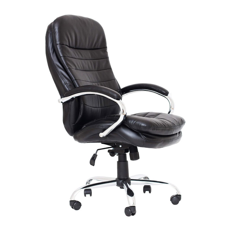 Крісло RICHMAN Валенсія В Хром М-2 Шк. Чорний